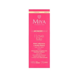 Miya Cosmetics myWONDERbalm odżywczy Krem do twarzy z wodą różaną I Love Me 75 ml