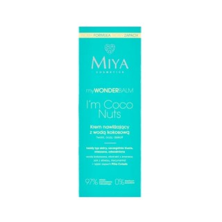 Miya Cosmetics myWONDERbalm nawilżający Krem do twarzy z wodą kokosową I'm Coco Nuts 75 ml