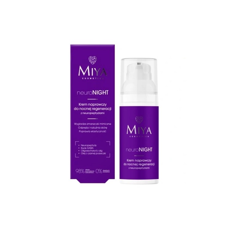Miya Cosmetics neuroNIGHT naprawczy Krem do nocnej regeneracji z neuropeptydami 50 ml
