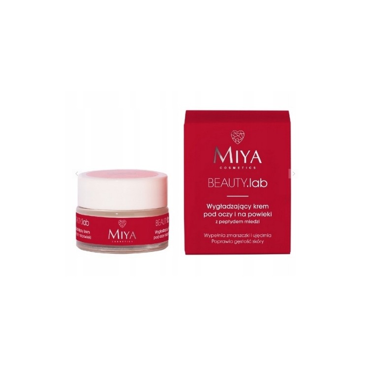 Miya Cosmetics BEAUTY.lab wygładzający Krem pod oczy i na powieki z peptydem miedzi 15 ml
