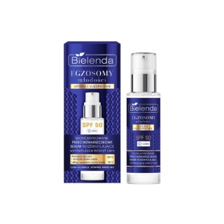 Bielenda Egzosomy młodości przeciwzmarszczkowe Serum do twarzy rozświetlające SPF50+ 30 ml