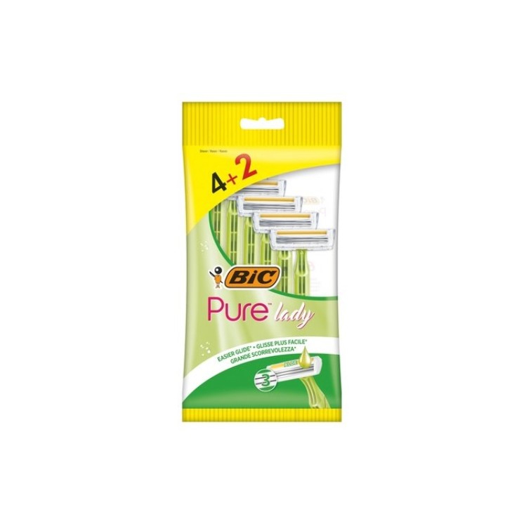 BIC Pure Lady Maszynki do golenia 6 sztuk
