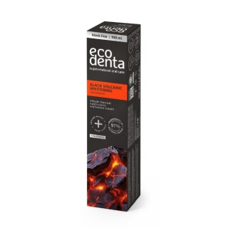 Ecodenta Black Volcanic Whitening Tandpasta met Vulkanische Mineralen 100 ml