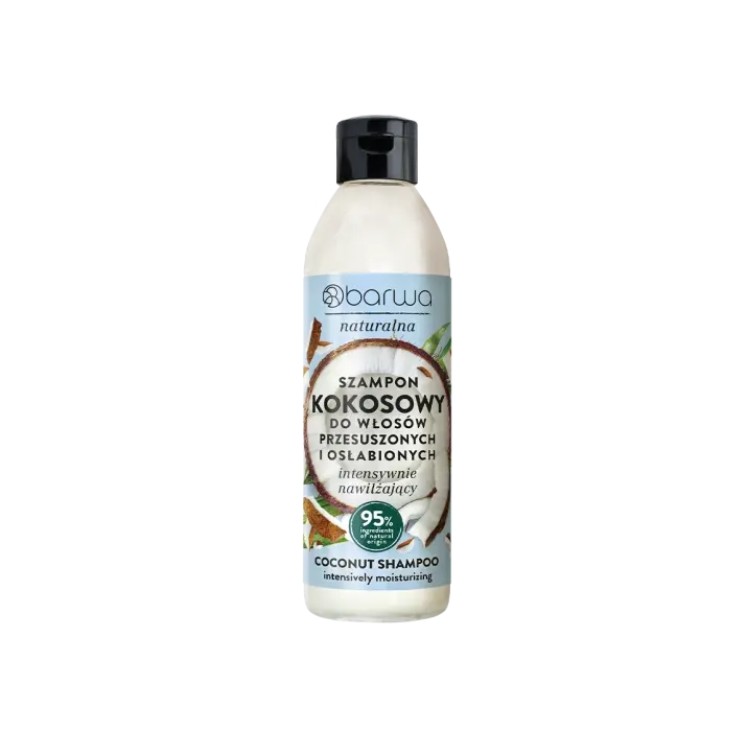 Barwa Naturalna Hydraterende Kokosnoot Haarshampoo 300 ml
