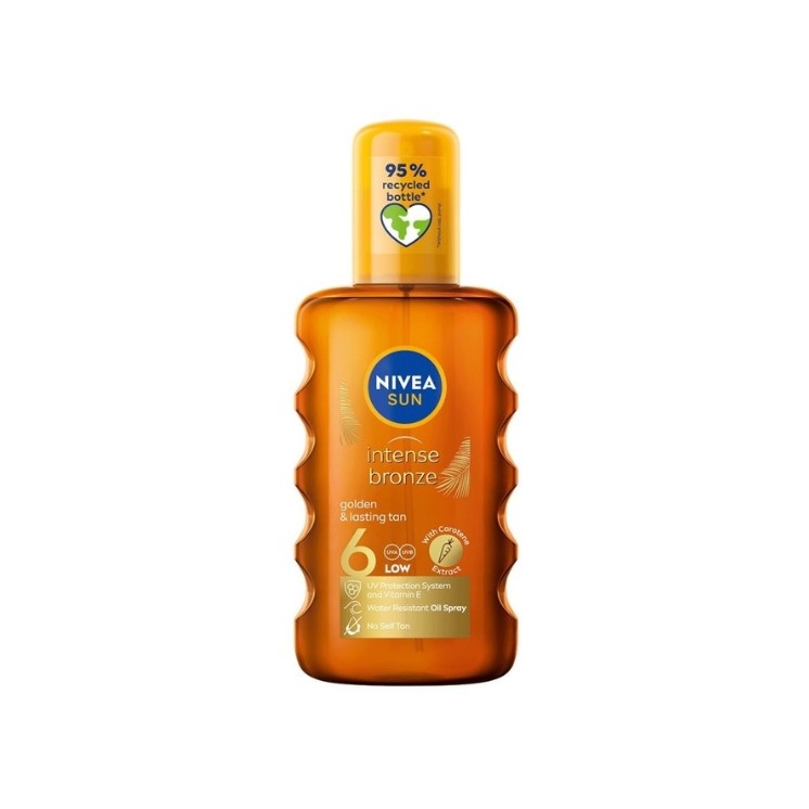 Nivea Sun Intense Bronze Sunscreen Oil SPF6 200ml