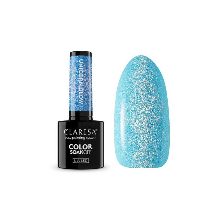 Claresa Unicorn Glow Lakier hybrydowy do paznokci /1/ 5 g 
