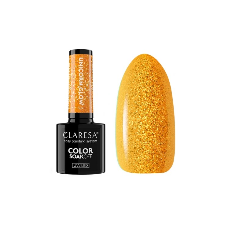 Claresa Unicorn Glow Lakier hybrydowy do paznokci /3/ 5 g 