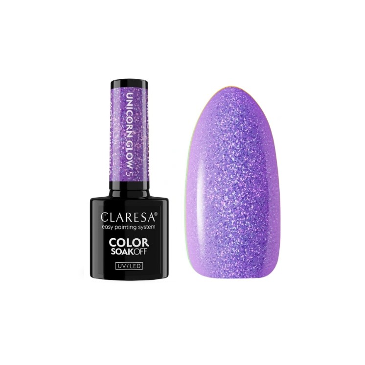 Claresa Unicorn Glow Lakier hybrydowy do paznokci /5/ 5 g 