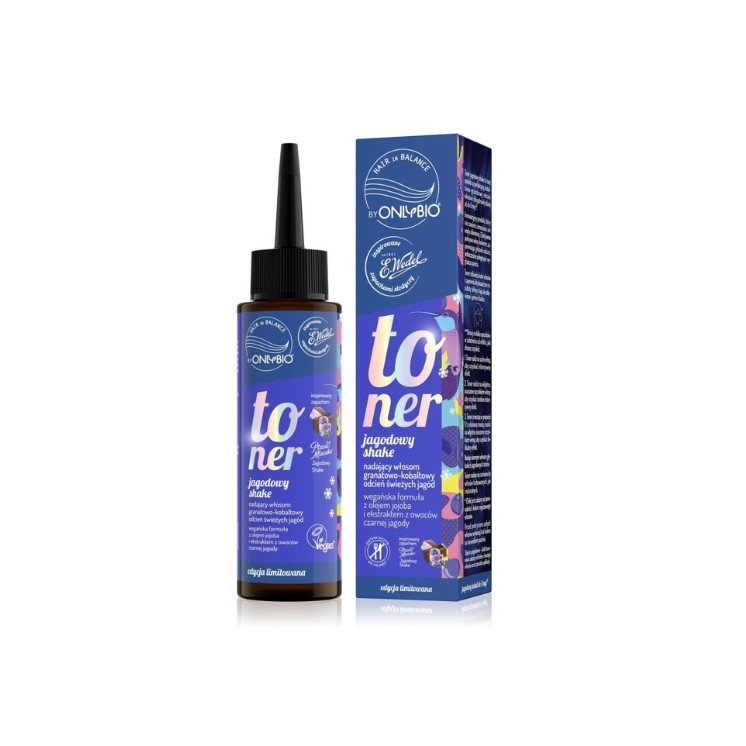 OnlyBio Hair in Balance x Wedel Hair Toner Berry Shake Ptasie Mleczko 100 ml