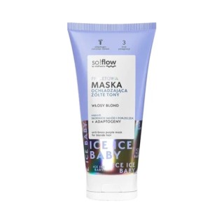 So!flow paars Verkoelend masker voor gele tinten voor blond haar 200 ml