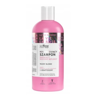 So!flow Color Shampoo giving pink highlights to blond hair 300 ml So!flow Color Shampoo giving pink highlights to blond hair 300 ml