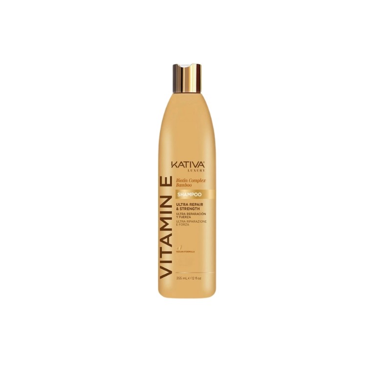 Kativa Vitamina E, Biotin & Bamboo naprawczy Szampon do włosów 355 ml