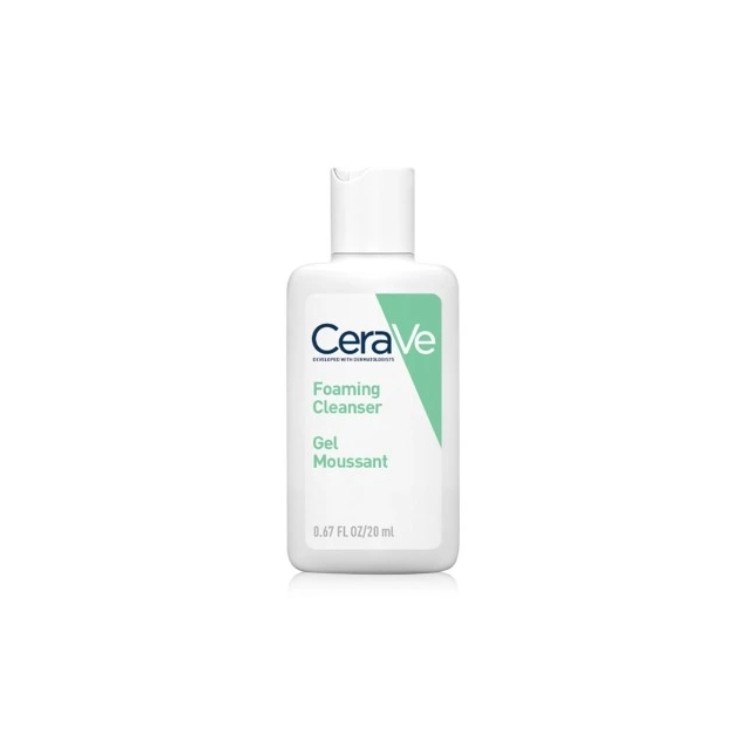 Cerave Foaming Cleanser oczyszczająca Pianka do twarzy Travel Size 20 ml