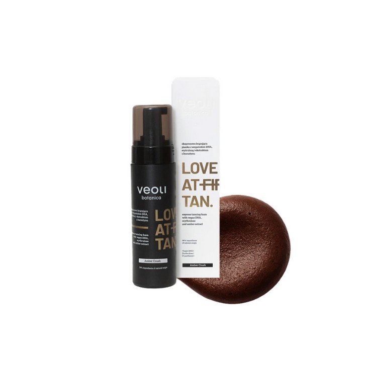 Veoli Botanica Love At First Tan Express Body Tanning Foam Caramel Shade Amber Crush 200 ml