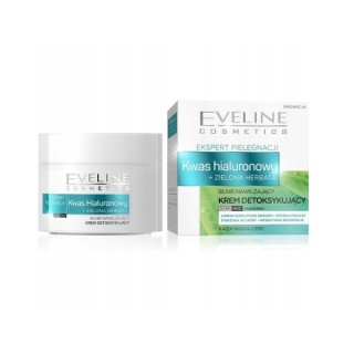 Eveline silnie nawilżający Krem do twarzy Kwas hialuronowy + Zielona herbata 50 ml