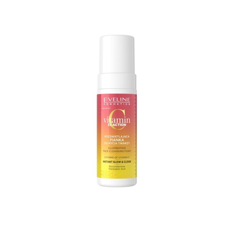 Eveline Vitamin C 3x Action rozświetlająca Pianka do mycia twarzy 150 ml 