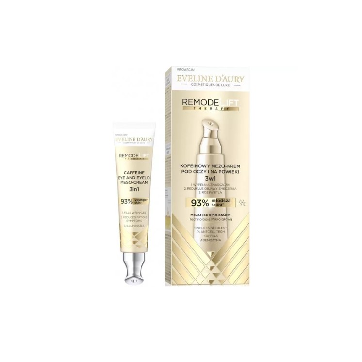 Eveline D'Aury Remodelift Therapy kofeinowy Mezo-krem pod oczy i na powieki 15 ml