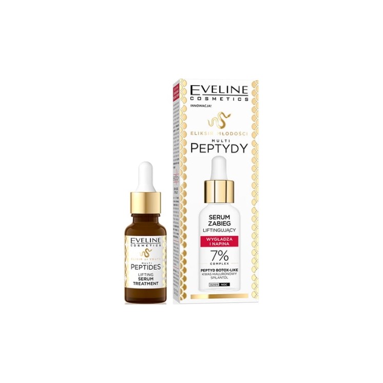 Eveline Eliksir młodości Multipeptydy Serum Zabieg liftingujący 18 ml