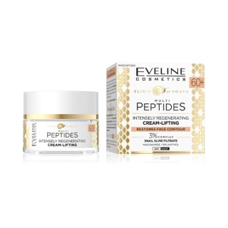 Eveline Eliksir młodości Multipeptydy intensywnie regenerujący Krem-lifting 60+ 50 ml