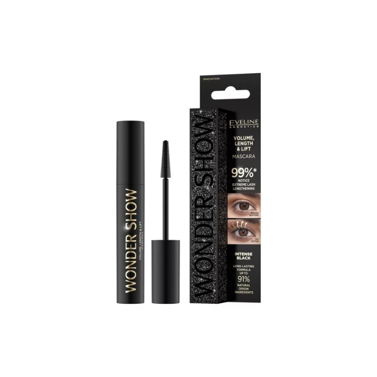 Eveline Wonder Show Volume & Lenght & Lifting Maskara do rzęs 7 ml