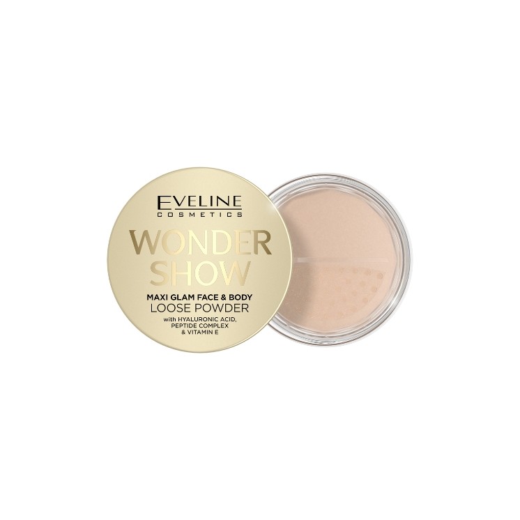 Eveline Wonder Show Maxi Glam Illuminating Loose Powder voor gezicht en lichaam 6 g
