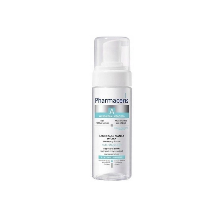 Pharmaceris A Puri-Sensilium Beruhigender Reinigungsschaum für Gesicht und Augen, 150 ml