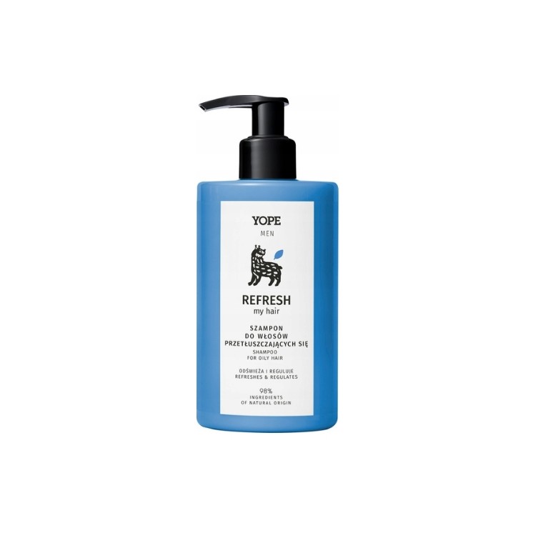 YOPE Men Refresh My Hair Shampoo voor si haar 300 ml