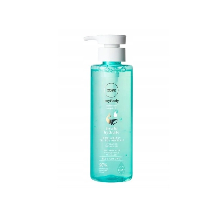 YOPE myBODY Hyalu Hydrate nawilżający Żel pod prysznic Blue Coconut 300 ml