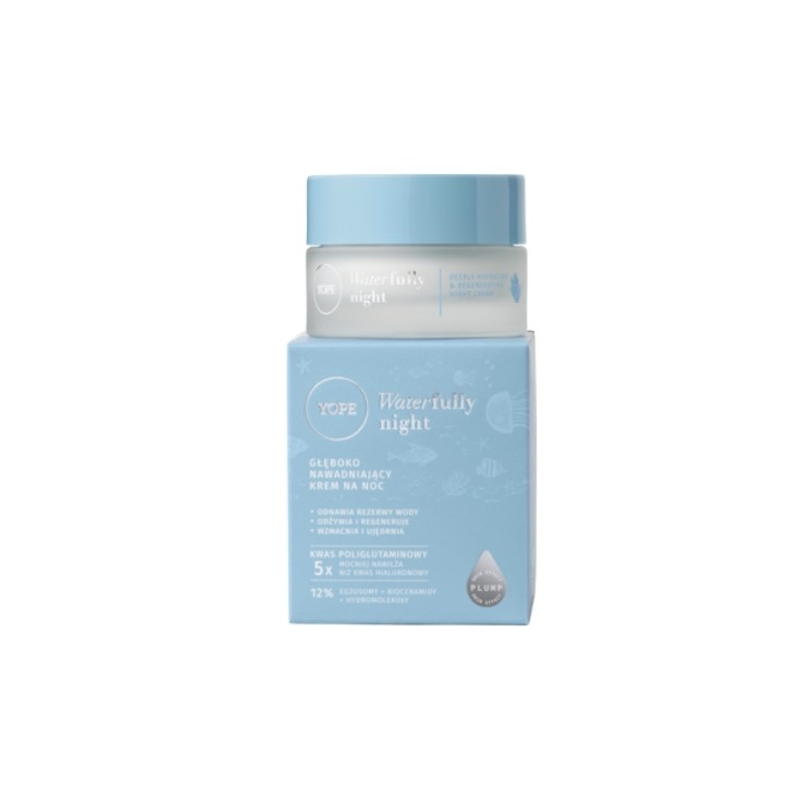 YOPE Waterfully Crème Visage Nuit Hydratante en Profondeur 50 ml