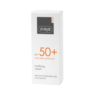 Ziaja Med Beschermende Behandeling Matterende Gezichtscrème SPF50 + 50 ml
