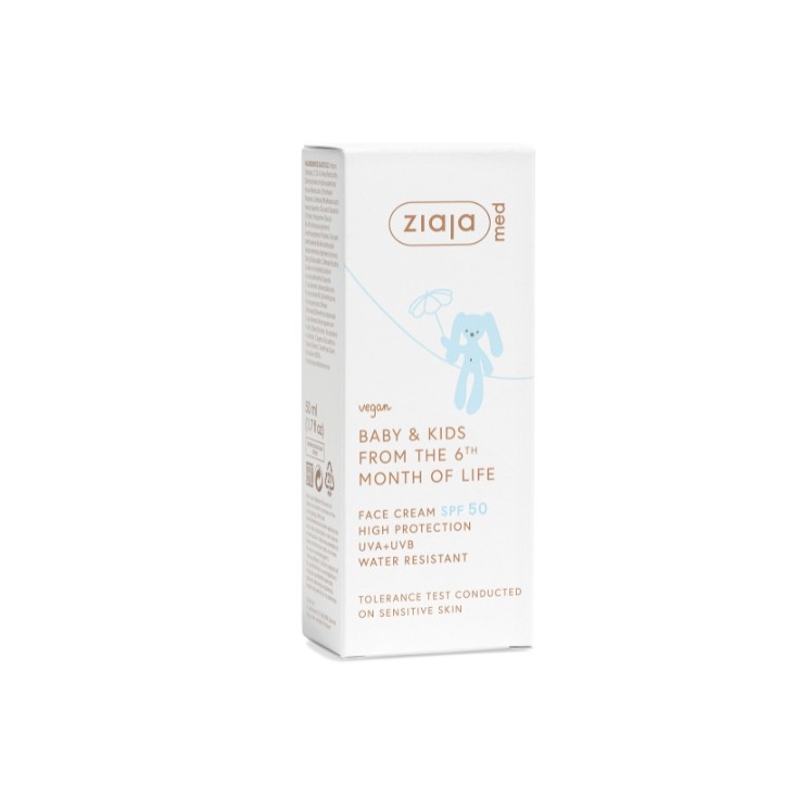 Ziaja Med Kids przeciwsłoneczny Krem do twarzy SPF50 50 ml