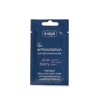 Ziaja Acai Berry Night Face and Neck Mask Actively Smoothing, Soothing Irritations 7 ml Ziaja Acai Berry Night Face and Neck Mask Actively Smoothing, Soothing Irritations 7 ml