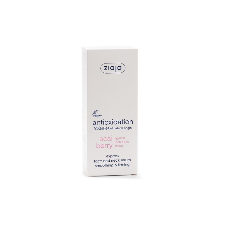 Sérum express aux baies d'açaï Ziaja pour le visage et le cou lissant et raffermissant 50 ml