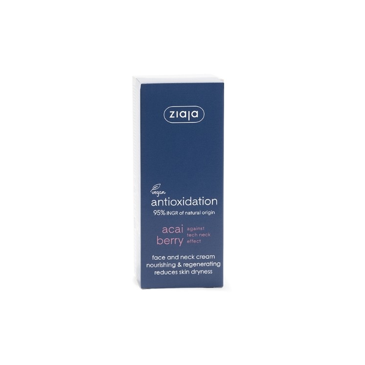 Ziaja Acai Berries Nährende und regenerierende Gesichts- und Halscreme zur Reduzierung trockener Haut 50 ml