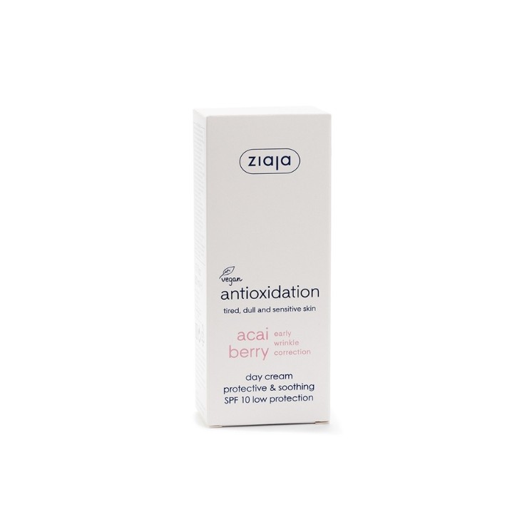 Ziaja Acai Berries Beschermende en verzachtende dagcrème SPF10 lage bescherming 50 ml