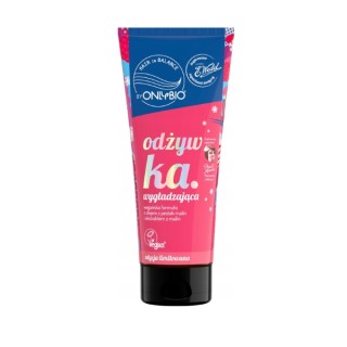 OnlyBio Hair in Balance x Wedel wygładzająca Odżywka do włosów Ptasie Mleczko Mascarpone z Malinami 200 ml