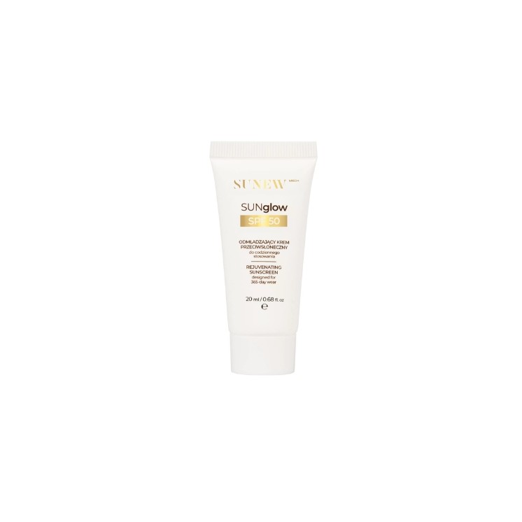 Sunew Med+ SUNglow SPF50 odmładzający Krem do twarzy Travel Size 20 ml 
