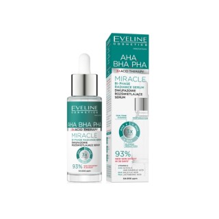 Eveline 3xAcid AHA BHA PHA Miracle Two-Phase Brightening Face Serum 30 ml