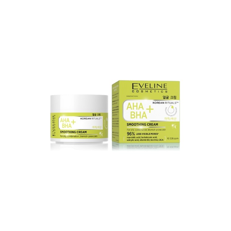 Eveline Korean Rituals AHA BHA + Smoothing Face Cream 50 ml