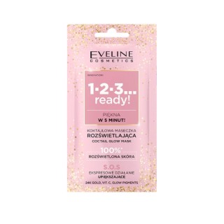 Masque visage illuminateur cocktail Eveline 1-2-3... prêt ! 8 ml