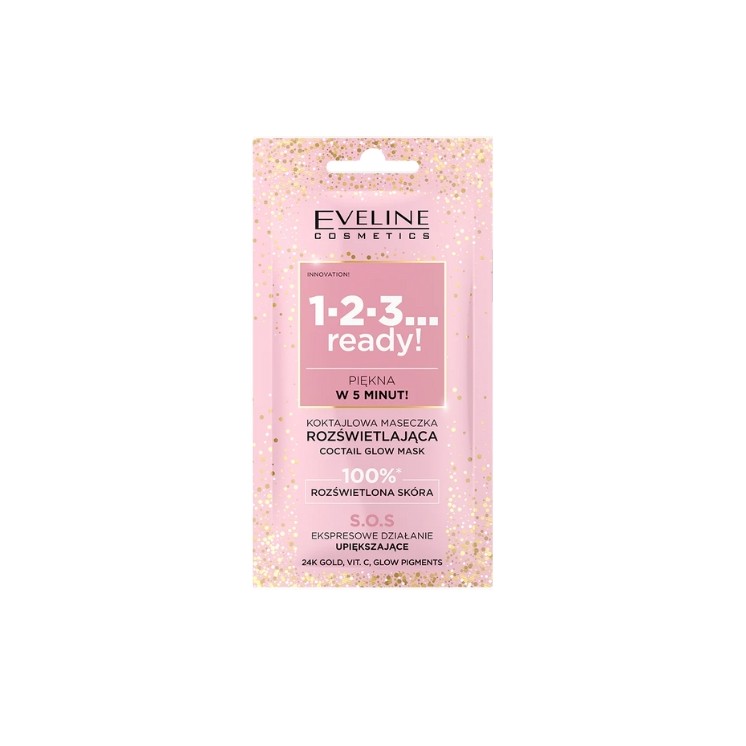 Eveline 1-2-3...klaar! Cocktail Illuminating Face Mask 8 ml