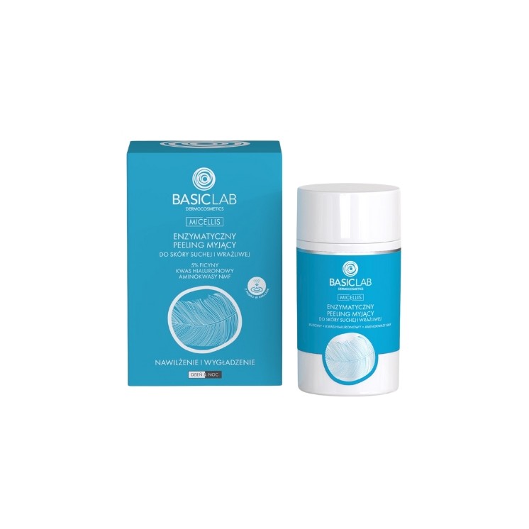 BasicLab Micellis Enzymatische Peeling Droge en Gevoelige Huid 35 g