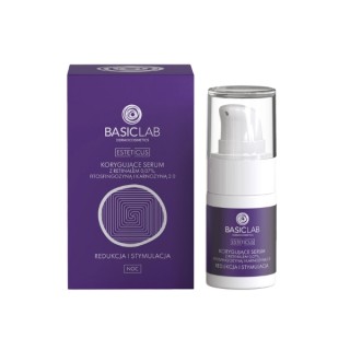 Sérum correcteur BasicLab Esteticus avec rétinal 0,07 7% , phytosingosine et carnosine 2,0 15 ml