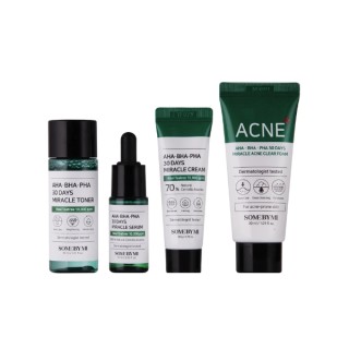 Some By Mi AHA-BHA-PHA 30 Days Miracle AC SOS Kit Zestaw kosmetyków do skóry trądzikowej
