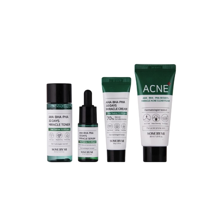 Some By Mi AHA - BHA - PHA 30 Days Miracle AC SOS Kit Cosmetics set voor een acnegevoelige huid