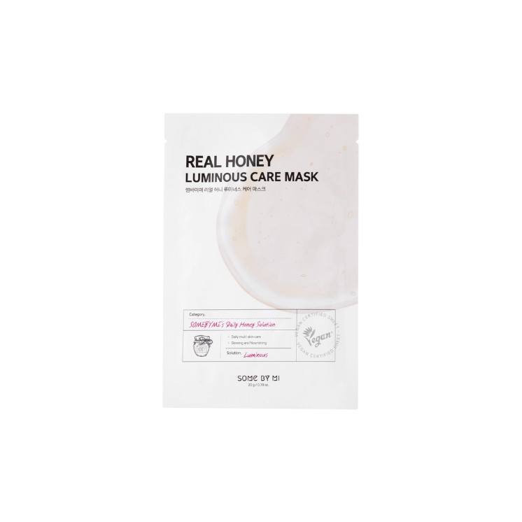 Some By Mi Real Honey rozświetlająca Maska do twarzy w płachcie 20 g