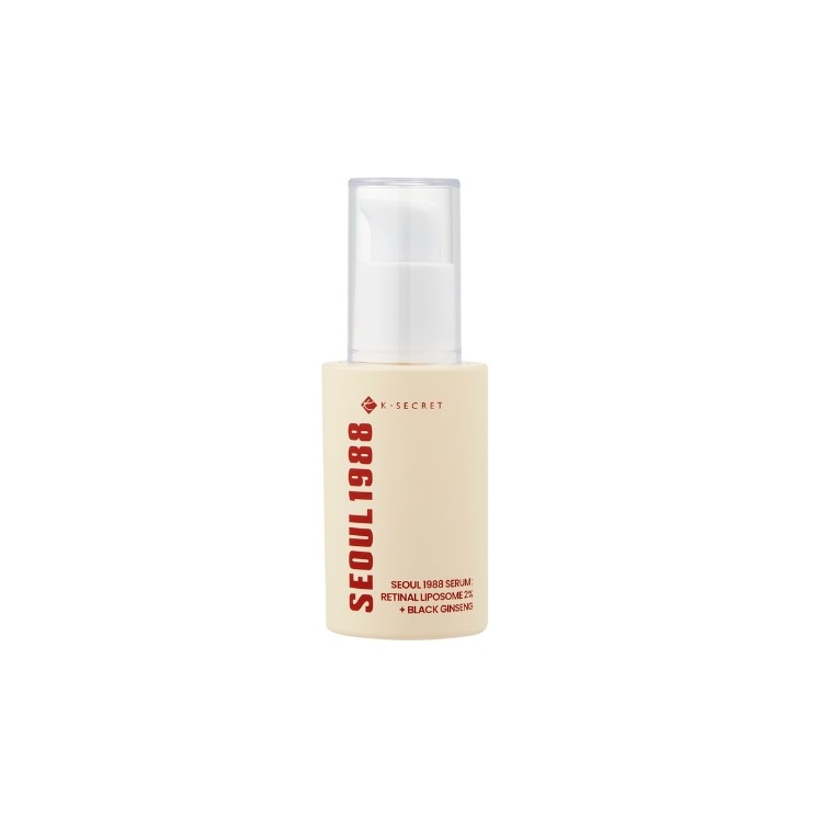K- SECRET SEOUL 1988 Retinal Liposome 2% + Black Ginseng Firming Serum with Retinal 30 ml