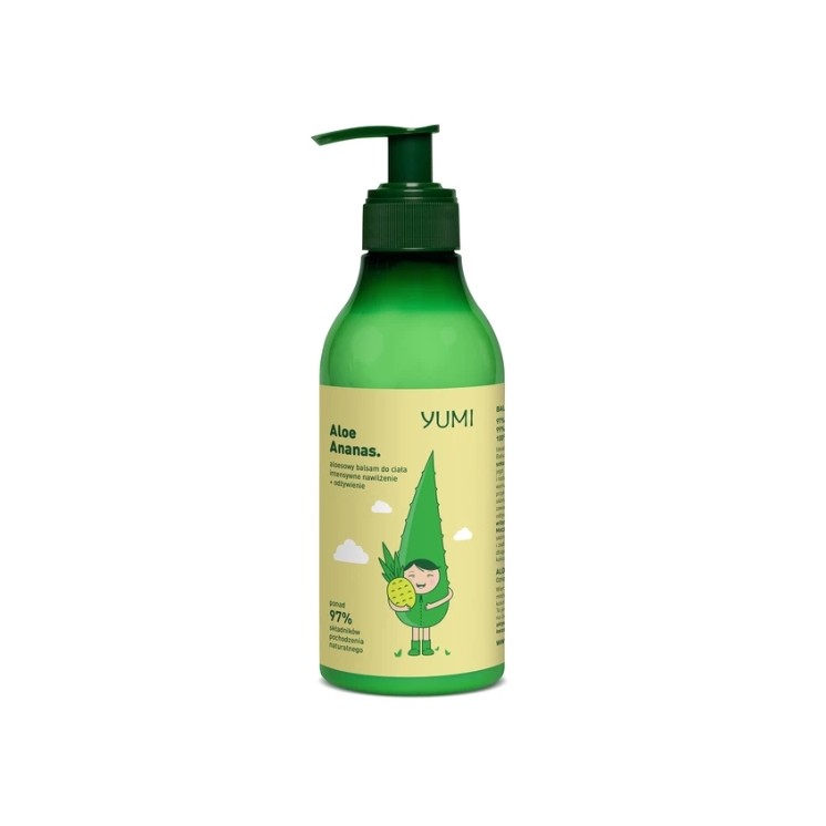 Бальзам для тіла Yumi Aloe Vera інтенсивно зволожуючий ананас 300 мл