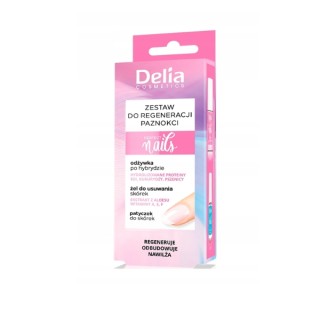Delia Perfect Nails Zestaw do regeneracji paznokci 3w1 