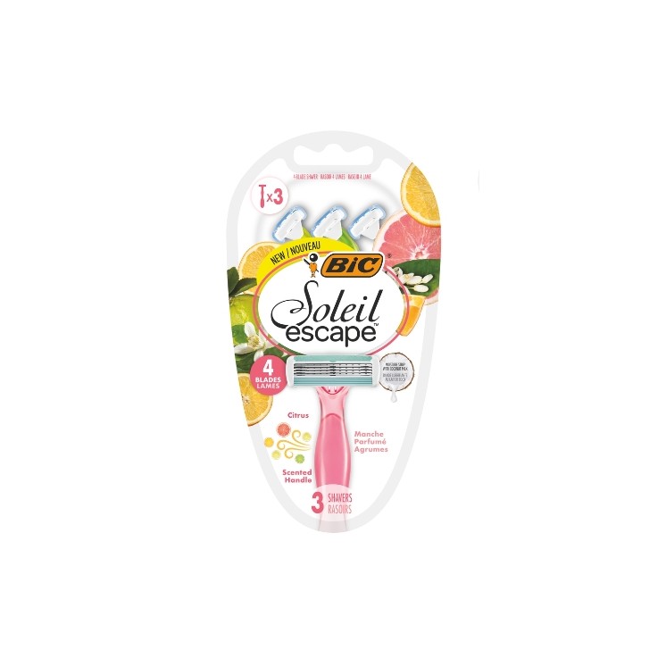 BIC Soleil Escape Citrus Maszynki do golenia 3 sztuki
